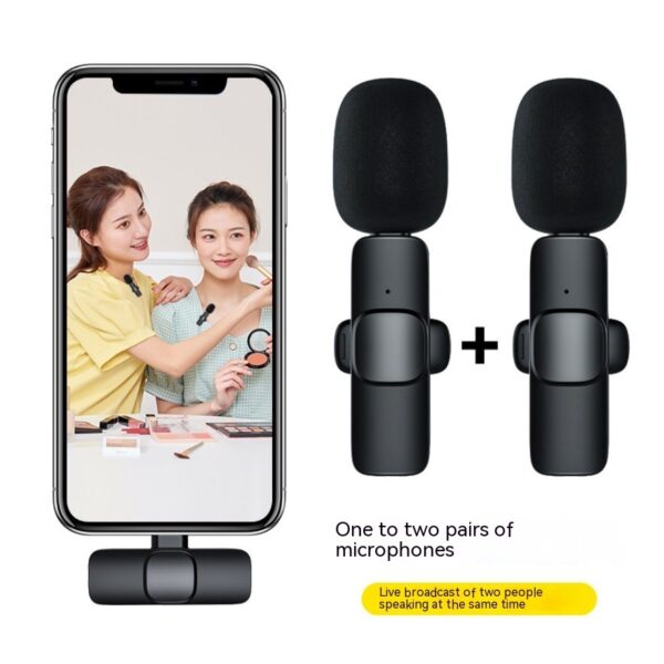 Wireless Collar Clip Microphone Intelligent Noise Reduction - Image 3