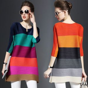 Rainbow Striped Dress
