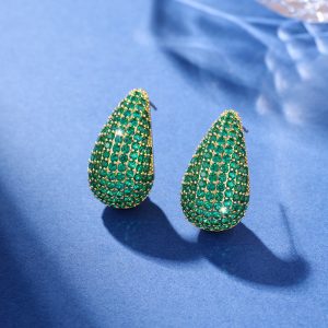 Super Flash Water Drop Ear Studs