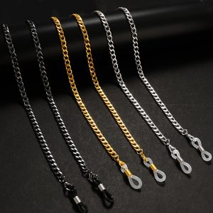 Cord Mask Chain Metal Glasses