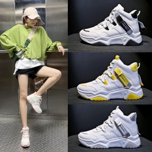 White Running Women Chunky Sport Sneakers