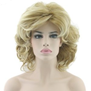 High temperature silk curly wigs