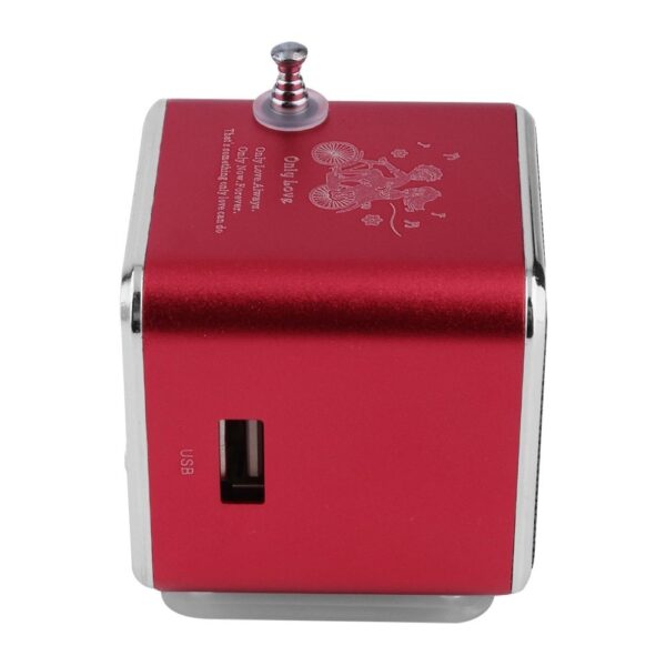 TD-V26 Portable Speaker Mini FM Radio Receiver MP3 Music Player LCDMicro SD TF Music - Image 9
