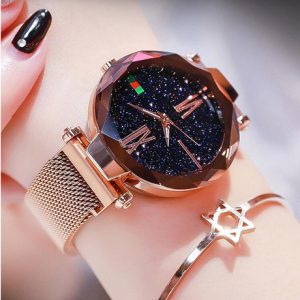 Diamond Geometric Surface Quartz Wristwatch