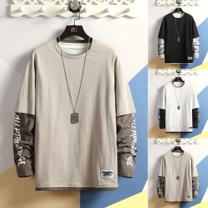Round collar T-shirts