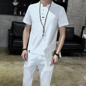 Linen Men's Retro Large Chinese Knot