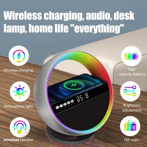 New Multifunction RGB Night Light Wireless Charger Bluetooth