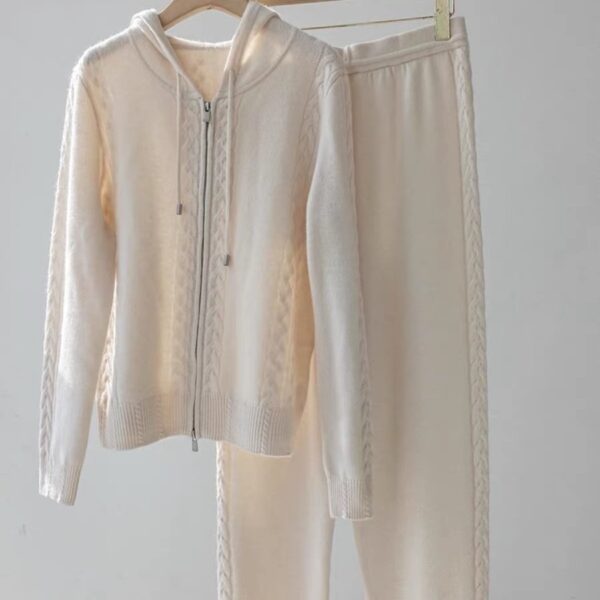 Temperament Leisure Twist Zipper Hooded Suits - Image 5