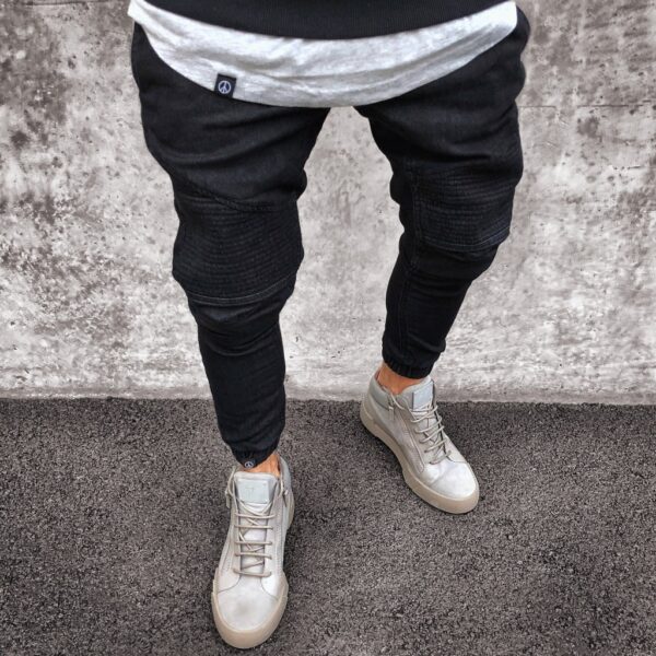 Jeans Men's Explosive Fashion Light Blue Skinny - Image 2