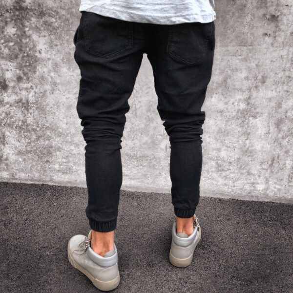 Jeans Men's Explosive Fashion Light Blue Skinny - Image 4