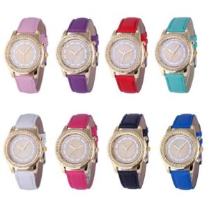 ladies Crystal Geneva Watche