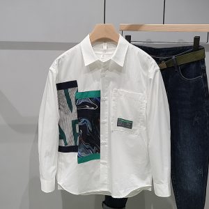 Men's Fashion Printed Shirts Long Sleeves