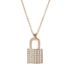 Zircon Lock  for Lover Luxury Necklace