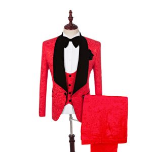 Men's Business Suits Red