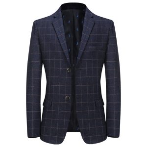 Leisure Suits For Men Coat Plaid