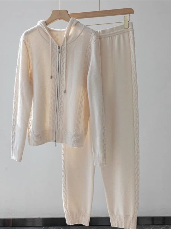 Temperament Leisure Twist Zipper Hooded Suits - Image 10