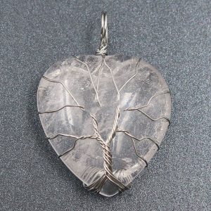 Peach Heart-shaped Lovers Pendant