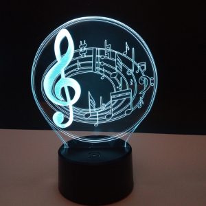 Musical Note 3D Night lamp