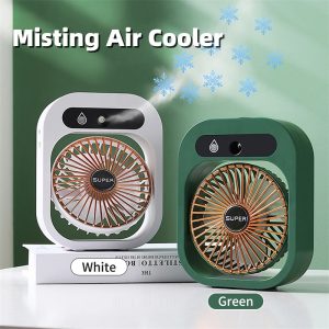 Rechargeable Humidifier Portable Spray Fan With 3 Wind Speeds Mist Fan