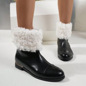 Short Boots With Short Plush