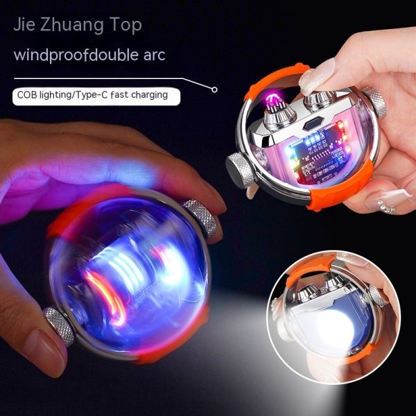 GYRO Electronic Pulse Lighter - Rechargeable, Windproof, and Flameless - Image 6