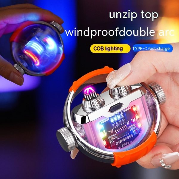 GYRO Electronic Pulse Lighter - Rechargeable, Windproof, and Flameless - Image 2
