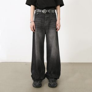 Men's Loose Straight Leg Denim Jeans