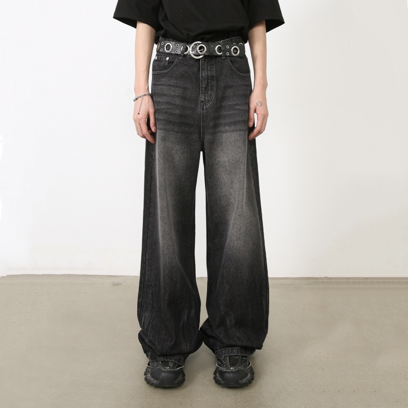 Men's Loose Straight Leg Denim Jeans