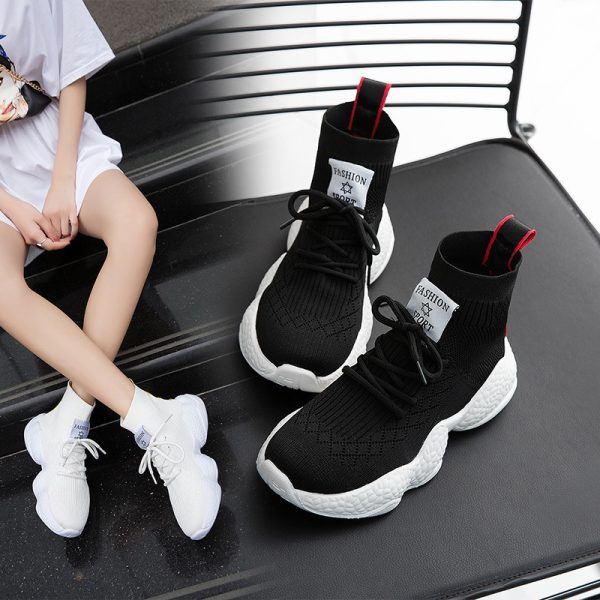 Women's Korean-Style Thick-Soled Mesh Sneakers - Breathable Casual Shoes - Image 2