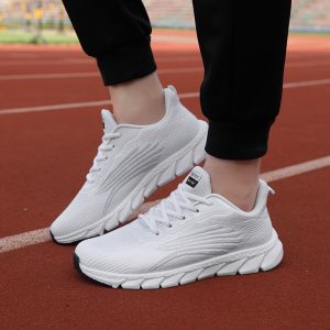 Unisex Flying Woven Breathable Running Shoes - Couples Casual Sneakers