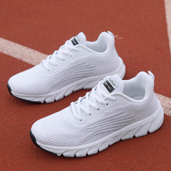 Unisex Flying Woven Breathable Running Shoes - Couples Casual Sneakers - Image 8