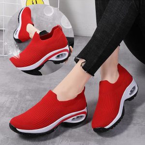 Women's Air Cushion Mesh Running Shoes - Breathable Sports Sneakers