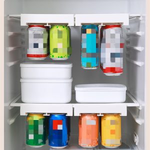Stackable Beer and Beverage Storage Rack - 3-Tier Plastic Shelf