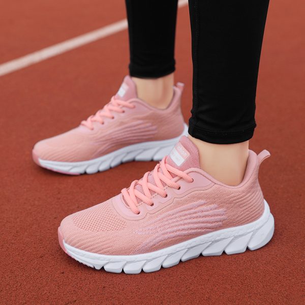 Unisex Flying Woven Breathable Running Shoes - Couples Casual Sneakers - Image 5