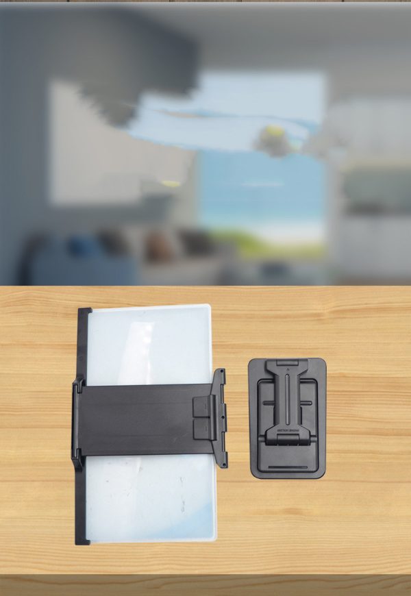 3D Mobile Phone Screen Amplifier - Compatible with Apple 12-inch Devices, Folding Shading Magnifier with Cellphone Holder - Image 7