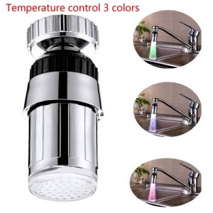 Color-Changing LED Faucet Light with Sensor and Battery Operation
