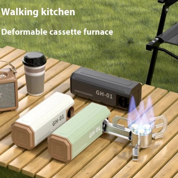 Portable Outdoor Camping Stove - Folding Collapsible Design for Backpacking - Image 2