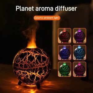 Creative Planet Colorful Atmosphere Lamp with USB Humidifier and Aroma Diffuser