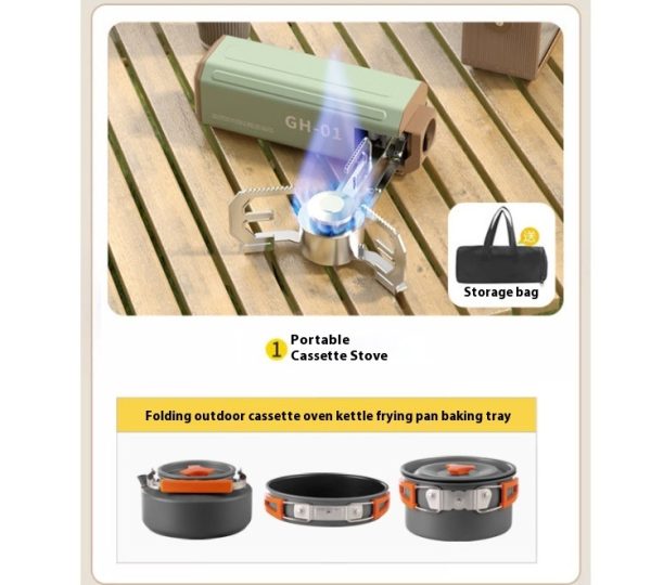 Portable Outdoor Camping Stove - Folding Collapsible Design for Backpacking - Image 4