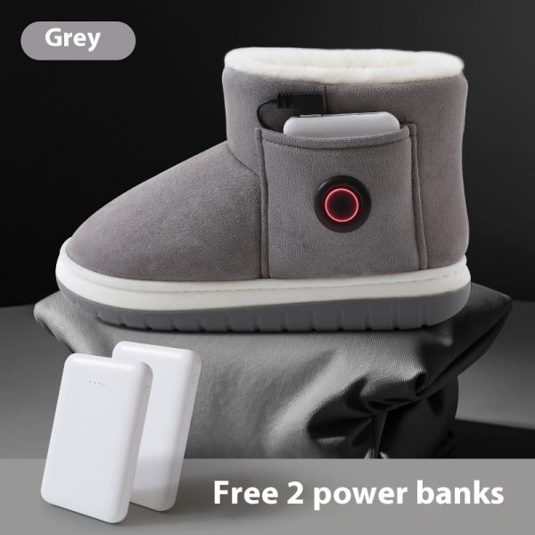 Rechargeable Electric Heating Shoes - Warm Winter Foot Warmer with Temperature Regulation - Image 6