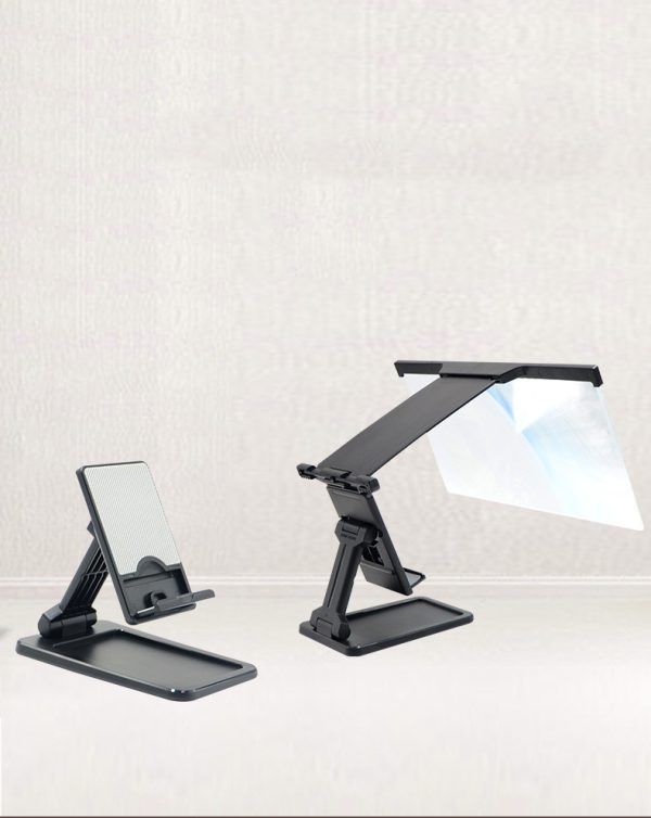3D Mobile Phone Screen Amplifier - Compatible with Apple 12-inch Devices, Folding Shading Magnifier with Cellphone Holder - Image 5