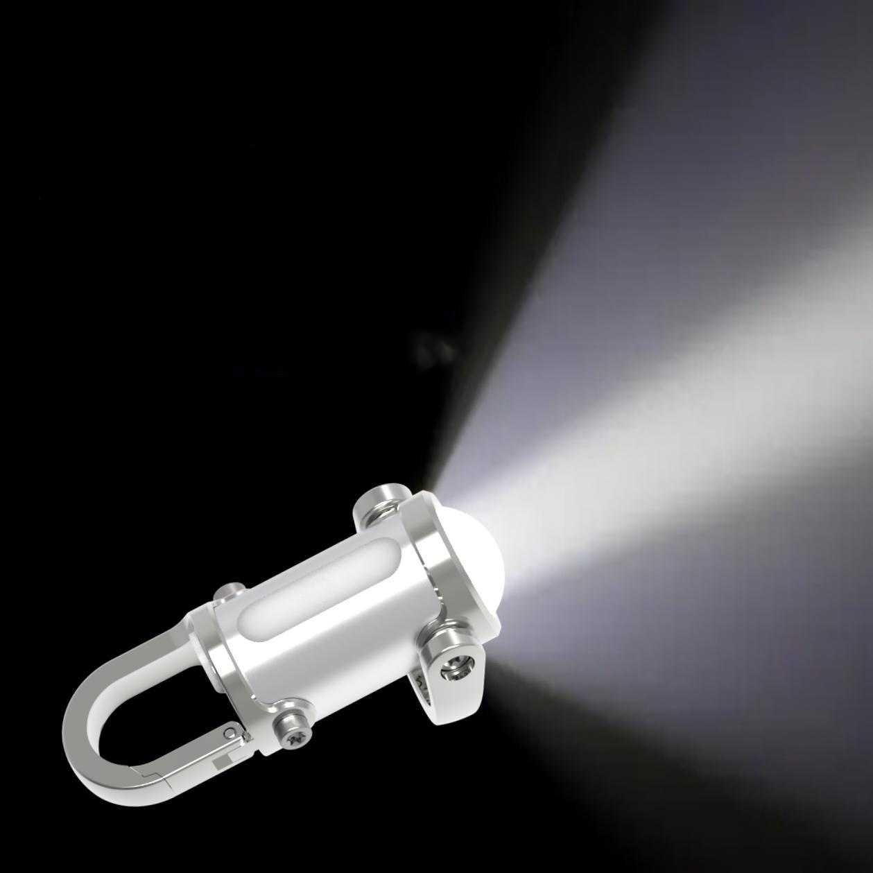 Waterproof Keychain Flashlight - Compact LED Lighting Lamp for Outdoor Activities