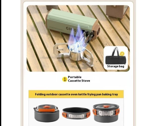 Portable Outdoor Camping Stove - Folding Collapsible Design for Backpacking - Image 3