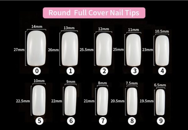 500 Pcs French Nail Tips, Pre-Glued Nail Art Extensions - Image 9