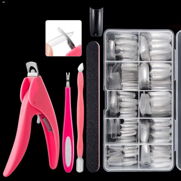 500 Pcs French Nail Tips, Pre-Glued Nail Art Extensions - Image 7