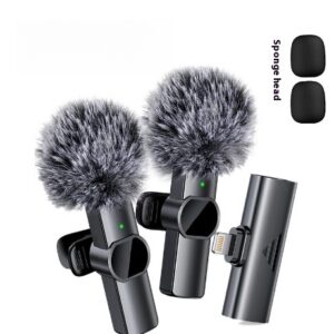 Wireless Neckline Clip Noise Reduction Mini Microphone for Clear Audio