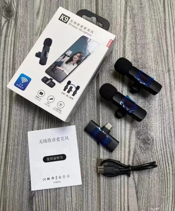 Collar Clip Microphone - Wireless Lavalier Mic for Outdoor Video Recording, Vlogging, and YouTube - Image 10