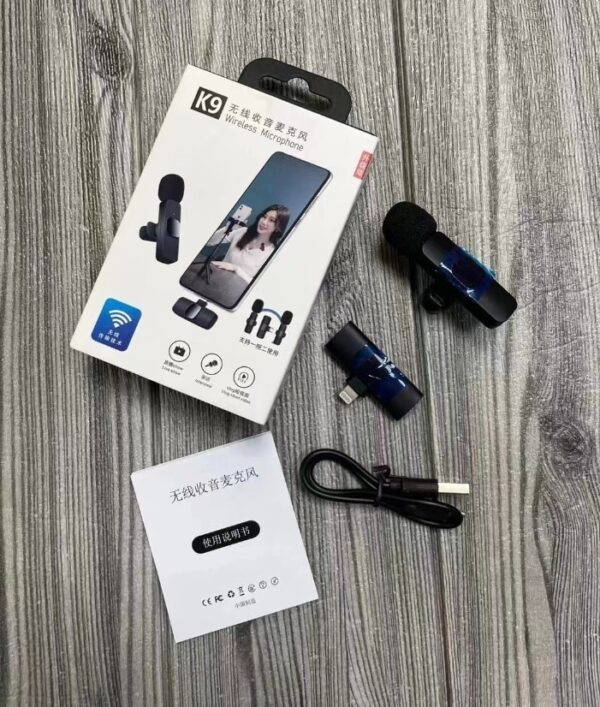 Collar Clip Microphone - Wireless Lavalier Mic for Outdoor Video Recording, Vlogging, and YouTube - Image 2