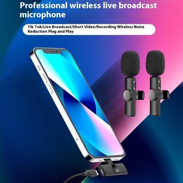 Collar Clip Microphone - Wireless Lavalier Mic for Outdoor Video Recording, Vlogging, and YouTube - Image 7