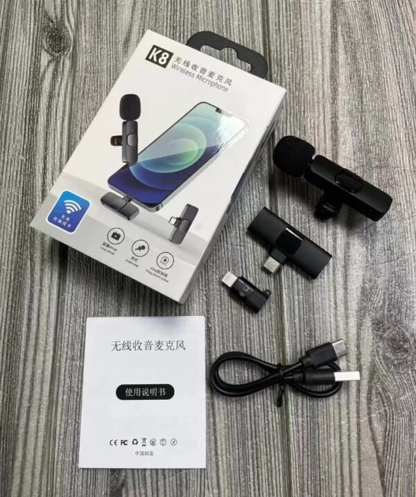 Collar Clip Microphone - Wireless Lavalier Mic for Outdoor Video Recording, Vlogging, and YouTube - Image 6